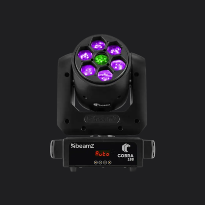 BeamZ Cobra 160 moving head met spot-, wash- en B-eye-effect.