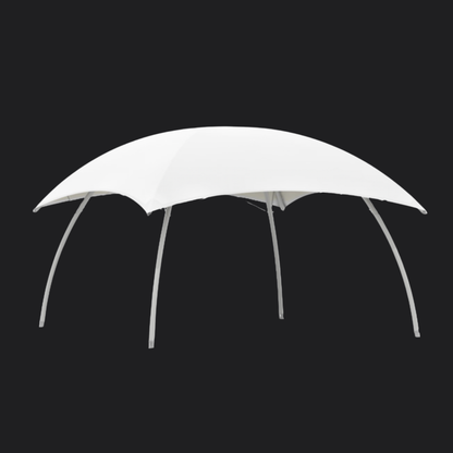 Lounger L met robuust aluminium frame en brandwerende B1-M2 cover, TÜV-gecertificeerd en geschikt voor gebruik bij buiten- en evenementlocaties.