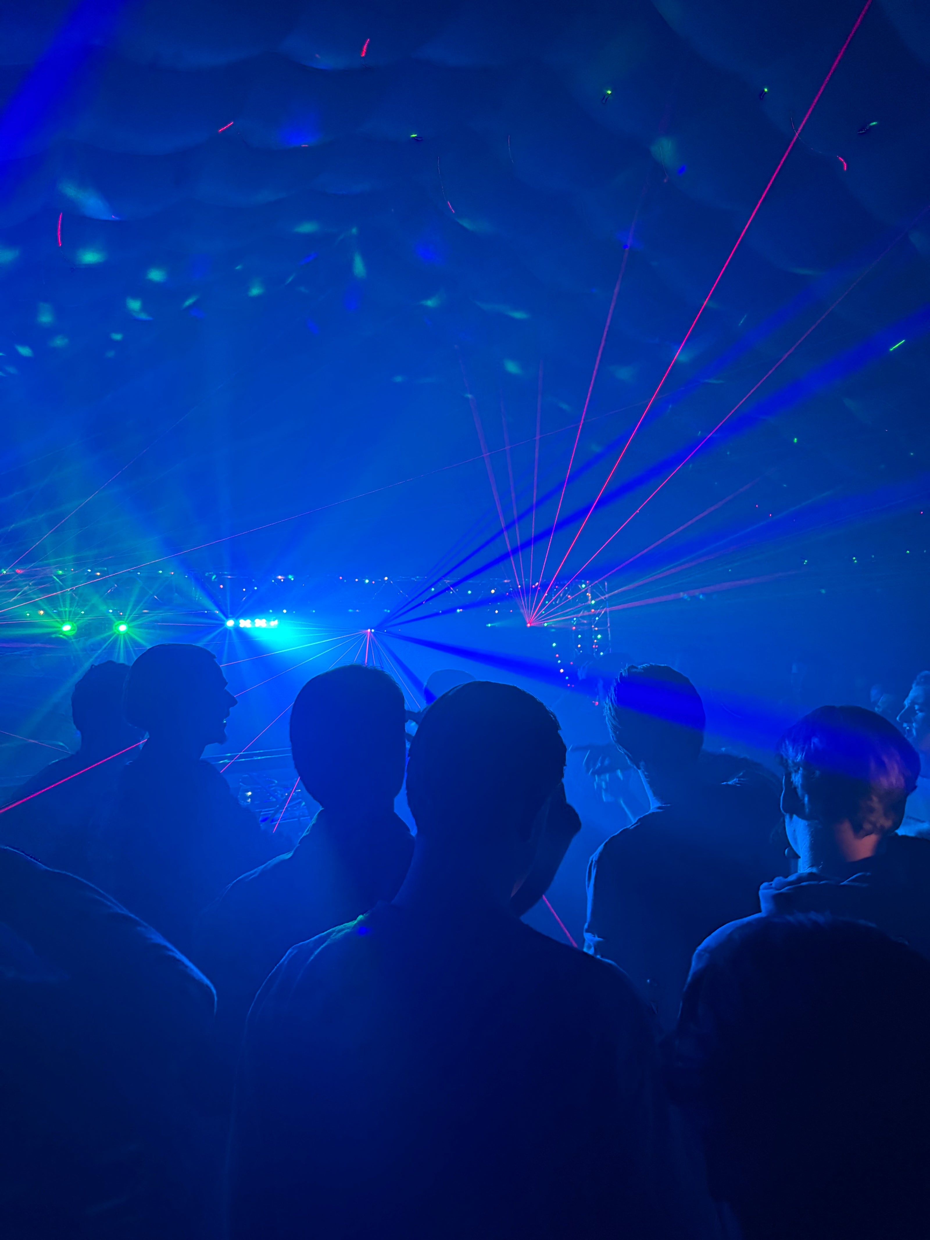 Laserverlichting tijdens een feest of evenement van Qpparty