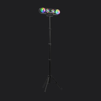LED-lichtset met meerdere gekleurde lichteffecten op een verstelbaar statief van QPparty.